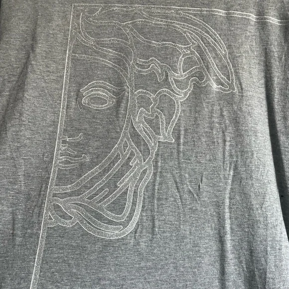 Men’s Grey Versace T-Shirt - Picture 2 of 6